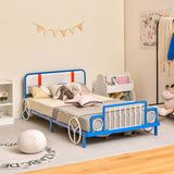 HONEY JOY King Single Bed Frame Low Profile Kids Bed Frame Metal Bed Base