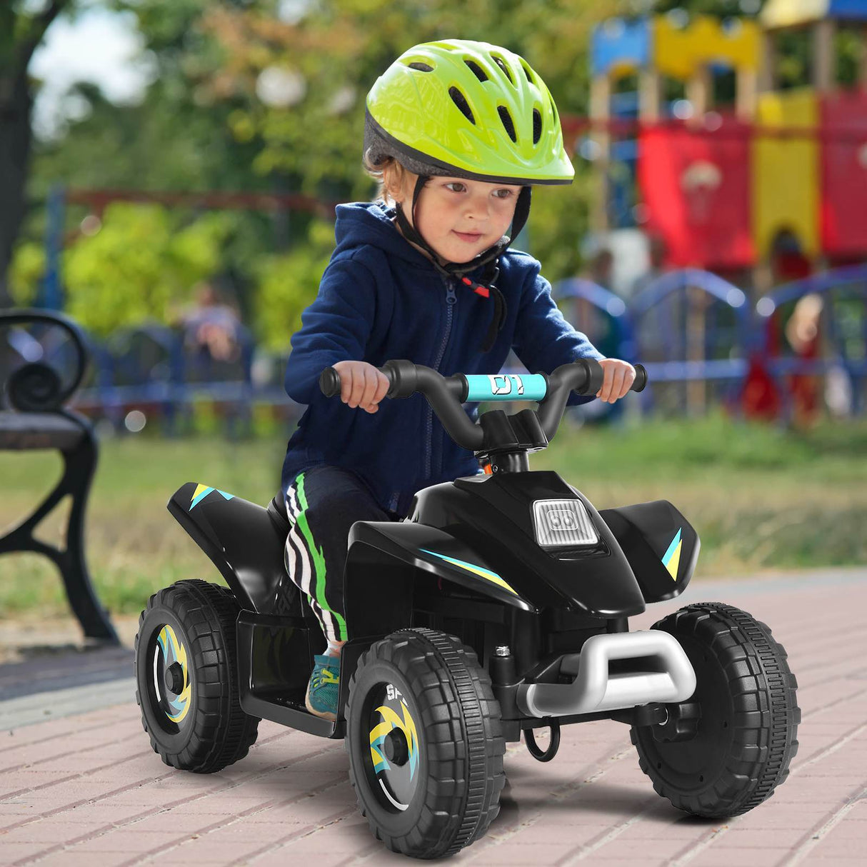 HONEY JOY Kids Ride on ATV Toy Quad Car Motorized Vehicle Electric Car 3-8 Years