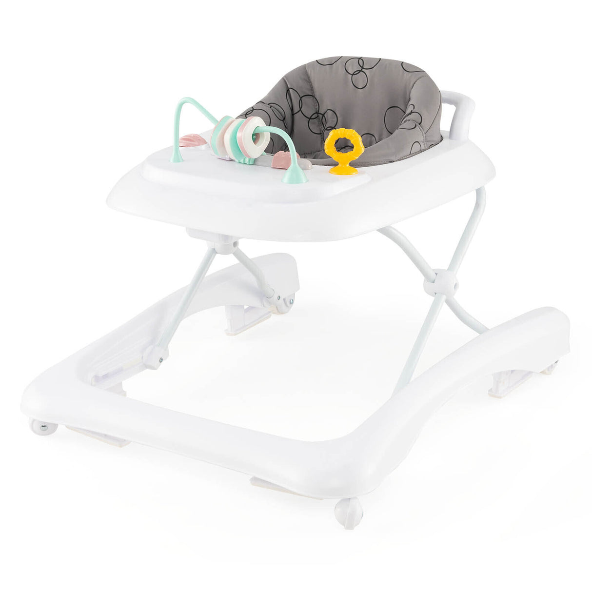 BABY JOY Foldable 3 in 1 Baby Walker Adjustable Toddler Walker Activity Center