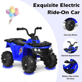 HONEY JOY 6V Kids Ride-On Car 4-Wheeler Vehicle Quad Car for 3-6 Years Old