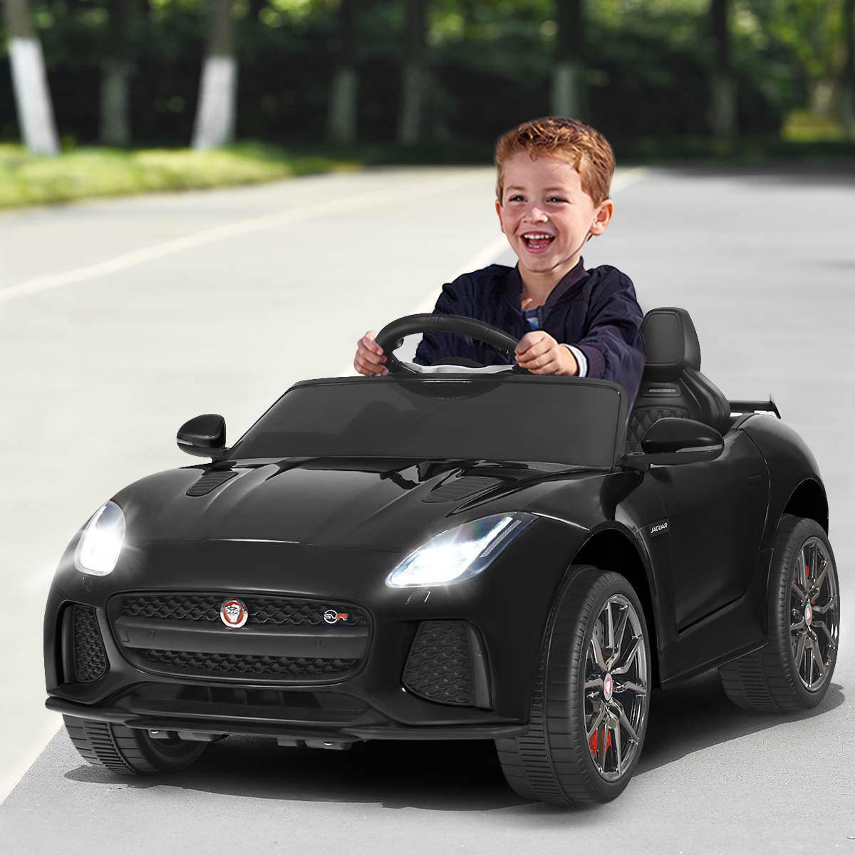 HONEY JOY Ride On Car 12V Licensed Jaguar F-Type SVRBattery Powered Ride on Toy