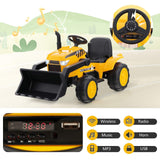 HONEY JOY Ride On Excavator 12V Battery Power Bulldozer Digger Electric Vehicle