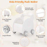 HONEY JOY 2-in-1 Baby Walker Push Toy Toddler Learning Walker Toy Storage Chest