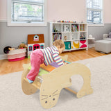 HONEY JOY 3-in-1 Kids Arch Climbing Toy Set Table & Rocking Horse