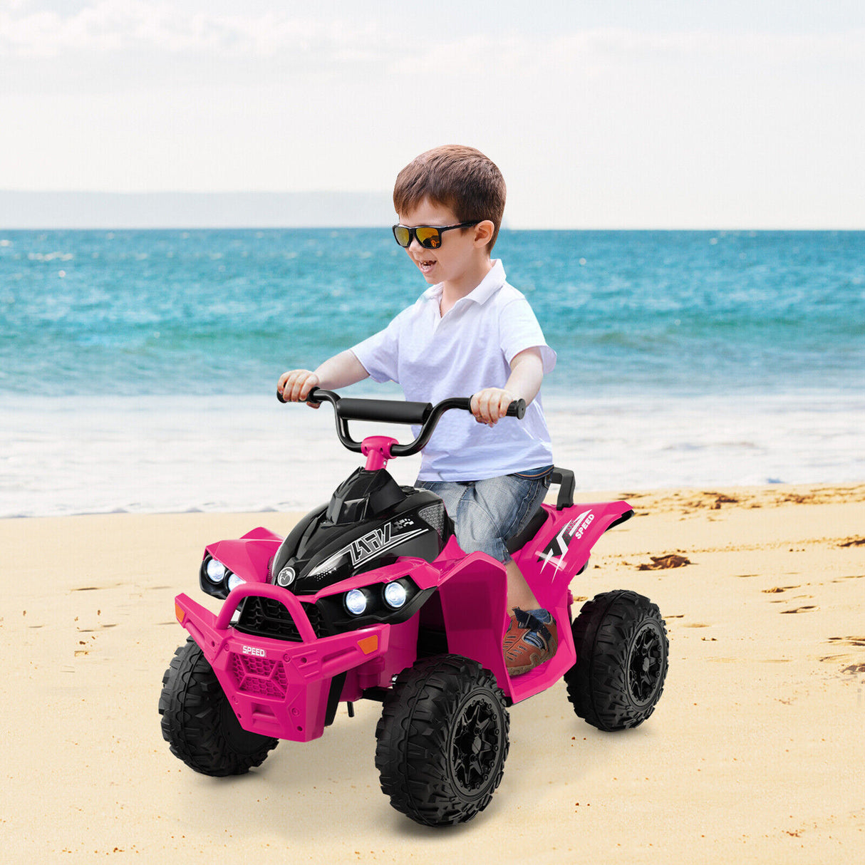 HONEY JOY 12V Kids Ride On ATV Battery Powered Vehicle Children Ride On Toys