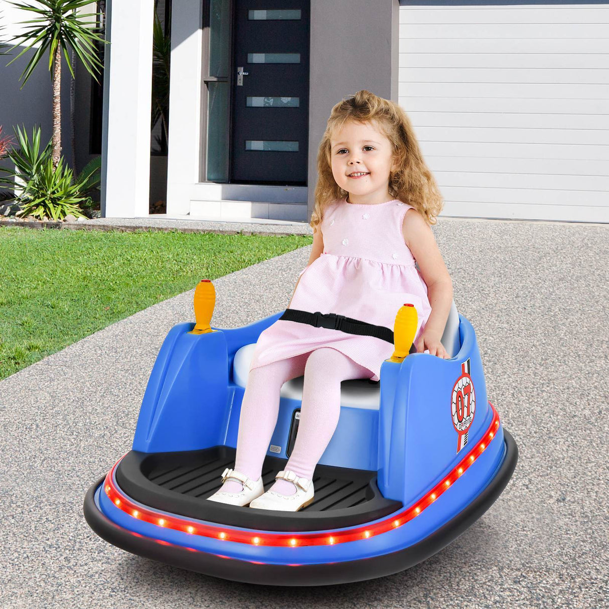 HONEY JOY 12V Electric Kids Ride On Bumper Car Battery Powered Kids Ride On Car