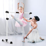 Freestanding Ballet Barre Adjustable Portable Stretching Dance Bar Pole Home Gym