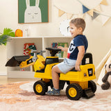 HONEY JOY Kids Ride-on Excavator Construction Bulldozer Truck Sliding Toy Car