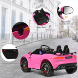 HONEY JOY Ride On Car 12V Licensed Jaguar F-Type SVRBattery Powered Ride on Toy