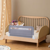 BABY JOY Toddler Foldable Bed Rail Cot Guard Baby Kids Bedrail with Safety Strap